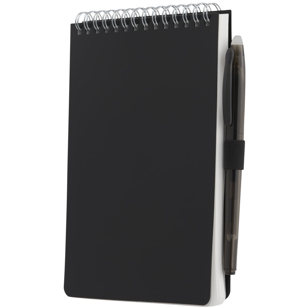 Bullet 5” x 7” Mineral Stone Field Reporter Notebook w/Pe - SM-5266 Black
