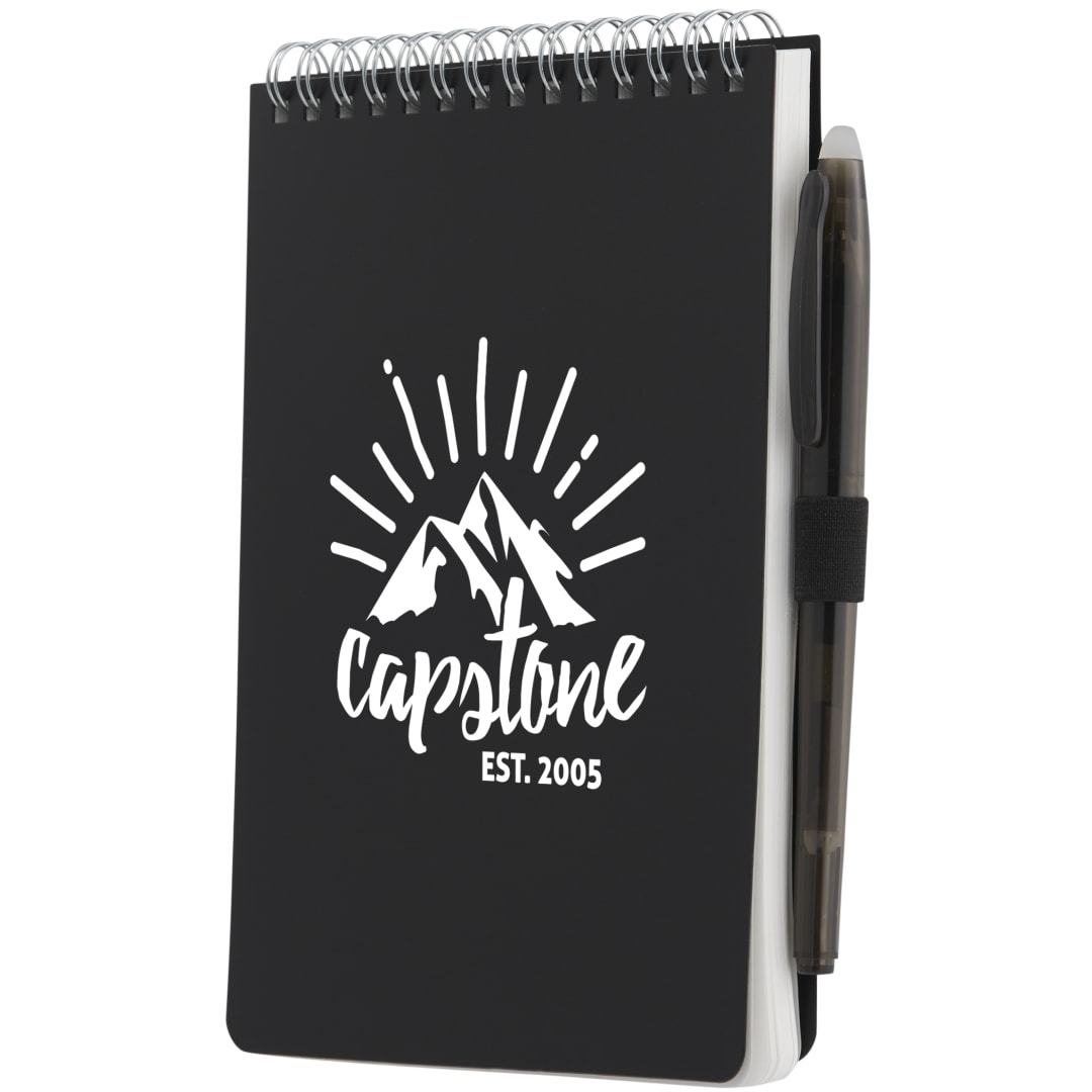 Bullet 5” x 7” Mineral Stone Field Reporter Notebook w/Pe - SM-5266 Black