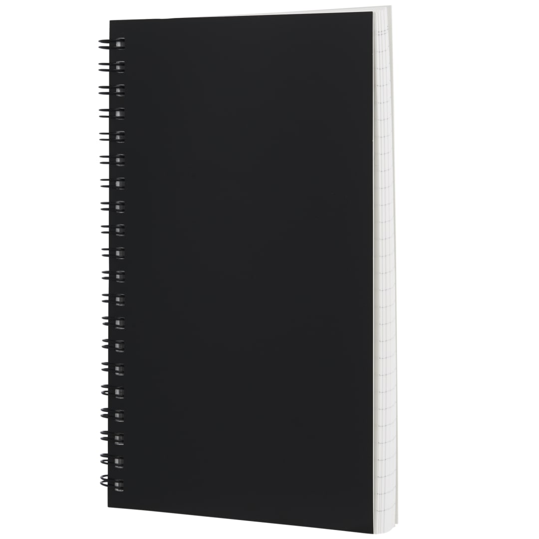 Bullet 5” x 7” Mineral Stone Field Spiral Notebook - SM-5267 Black