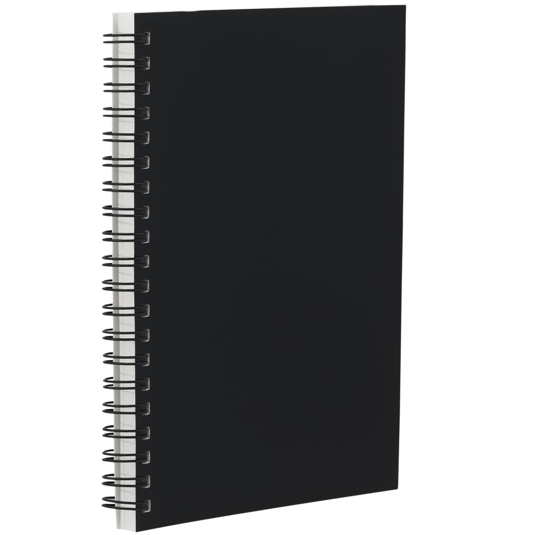 Bullet 5” x 7” Mineral Stone Field Spiral Notebook - SM-5267 Black