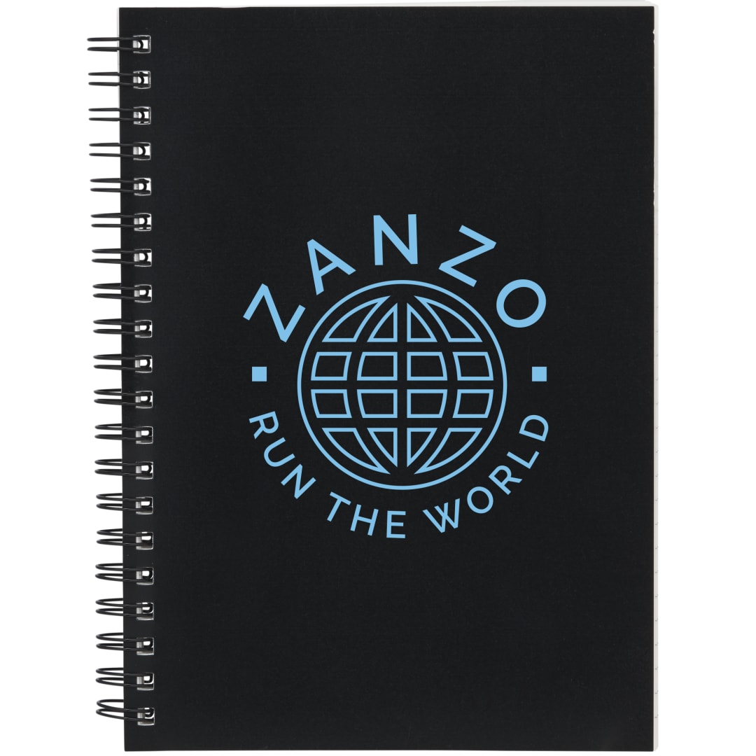 Bullet 5” x 7” Mineral Stone Field Spiral Notebook - SM-5267 Black