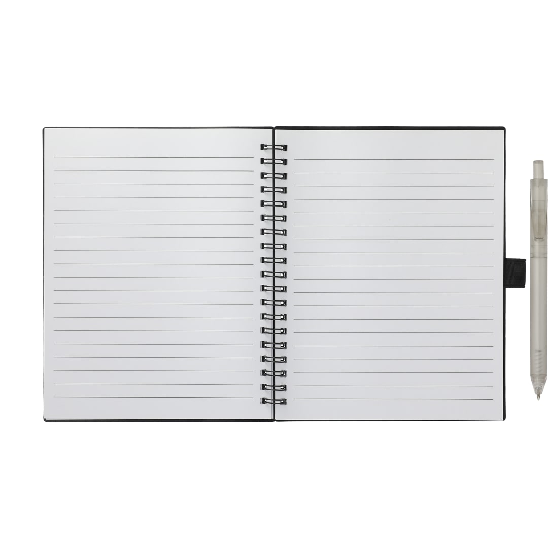  FSC&#174; Recycled 5.5” x 7” Spiral Notebook w/ RPET Pe - SM-5268
