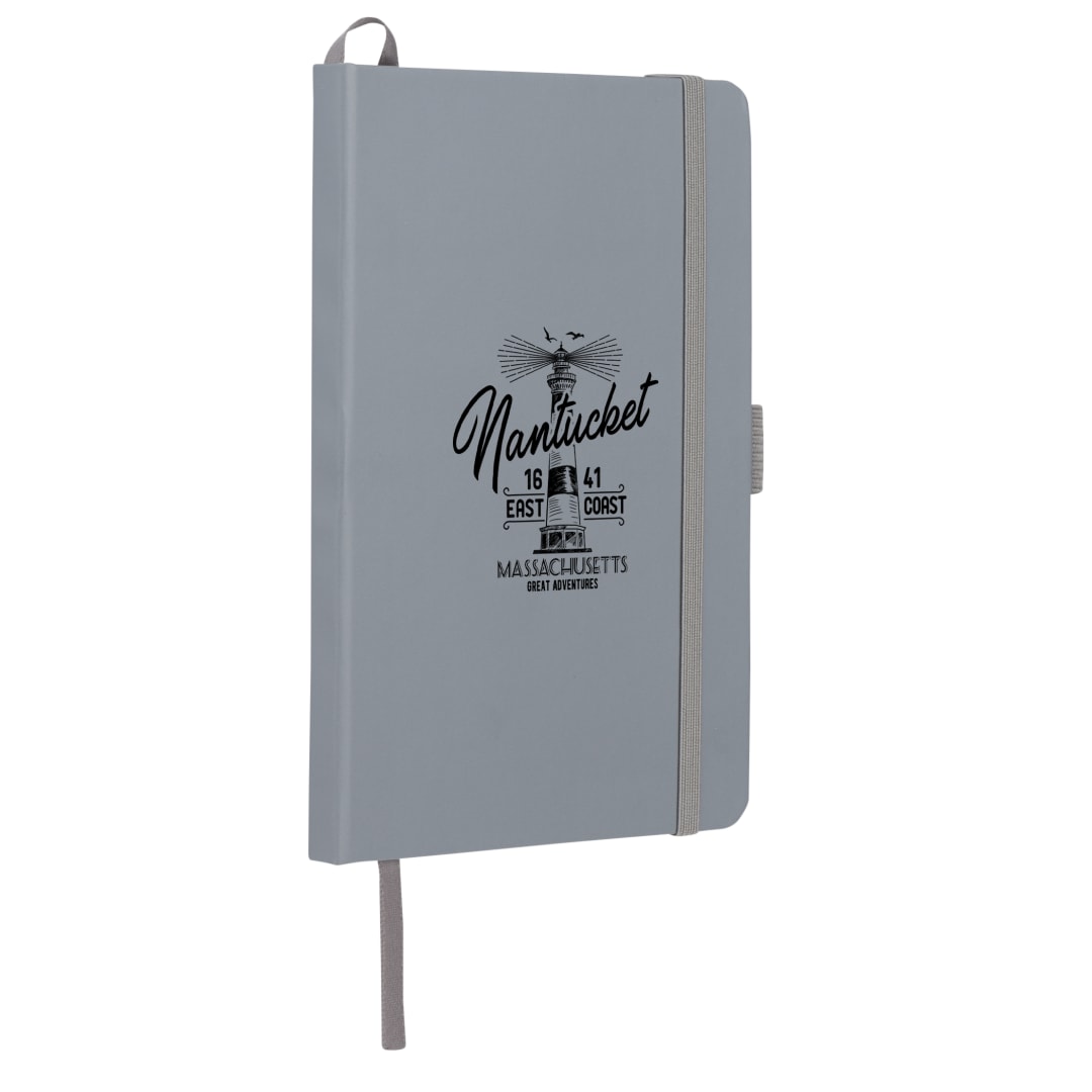 Bullet FSC&#174; Recycled 5” x 7” Prism Notebook - SM-5269 Gray