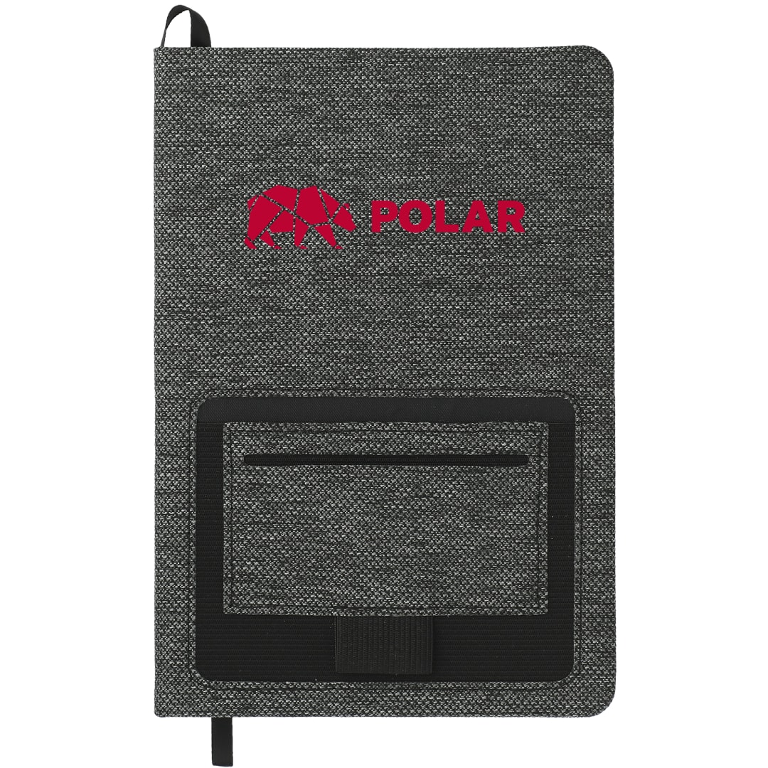 FSC&#174; Mix 5.5” x 8.5” Vila RPET Bound Notebook - SM-5270 Gray