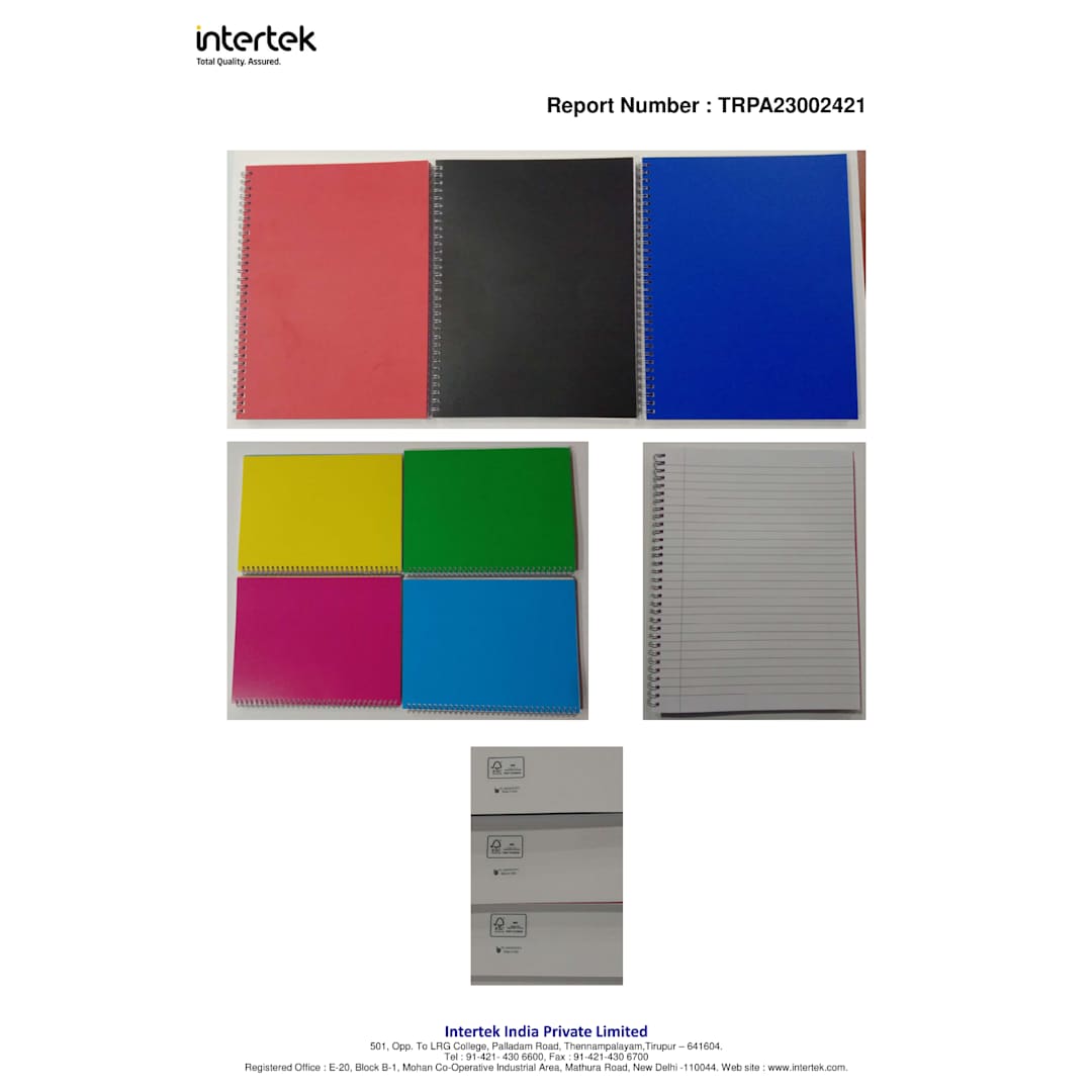 Bullet FSC&#174; Mix 8.5&quot; x 11&quot; Remark 5-subject Notebook - SM-5272 Black