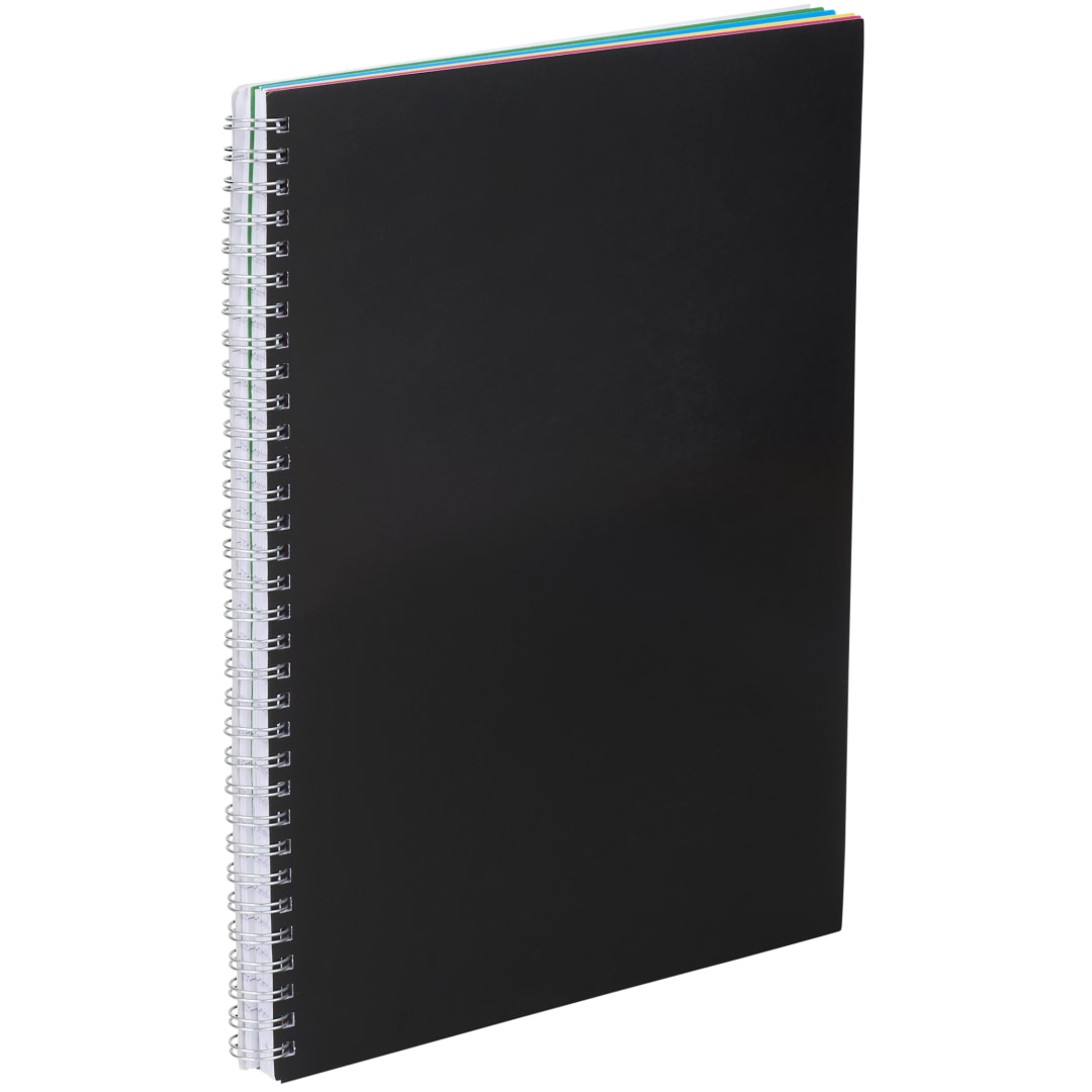 Bullet FSC&#174; Mix 8.5&quot; x 11&quot; Remark 5-subject Notebook - SM-5272 Black