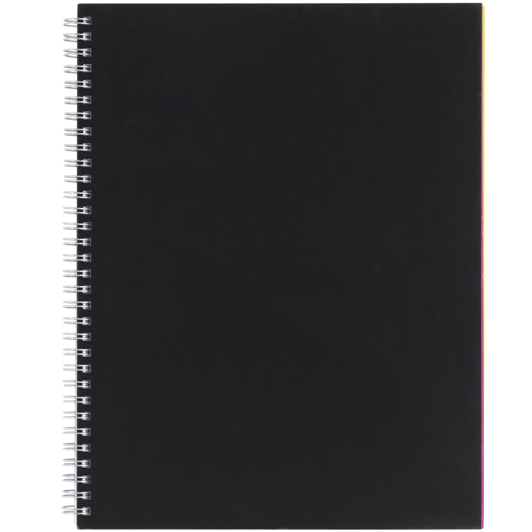 Bullet FSC&#174; Mix 8.5&quot; x 11&quot; Remark 5-subject Notebook - SM-5272 Black