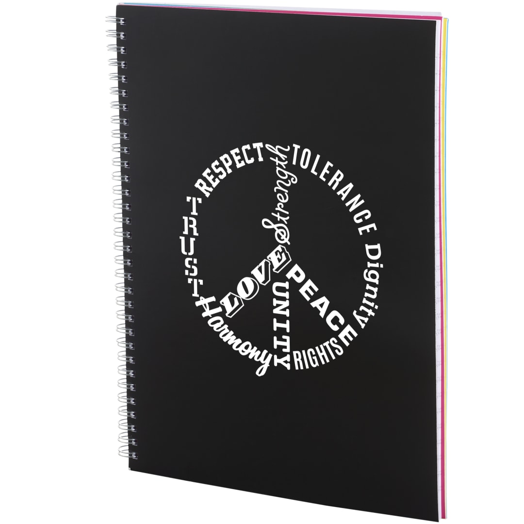 Bullet FSC&#174; Mix 8.5&quot; x 11&quot; Remark 5-subject Notebook - SM-5272 Black