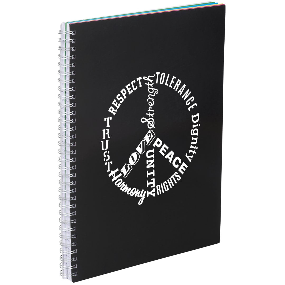 Bullet FSC&#174; Mix 8.5&quot; x 11&quot; Remark 5-subject Notebook - SM-5272 Black