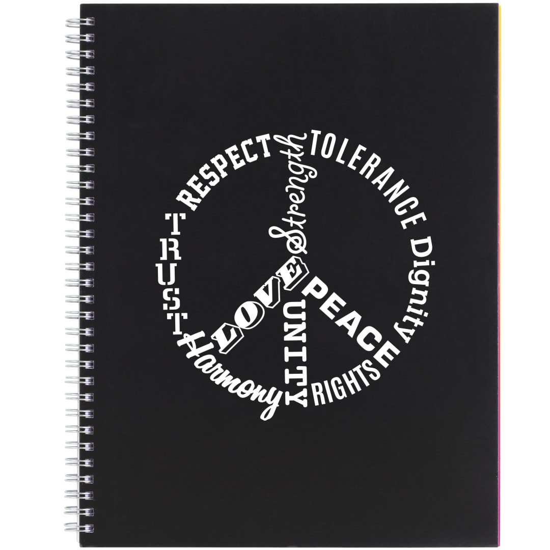 Bullet FSC&#174; Mix 8.5&quot; x 11&quot; Remark 5-subject Notebook - SM-5272 Black