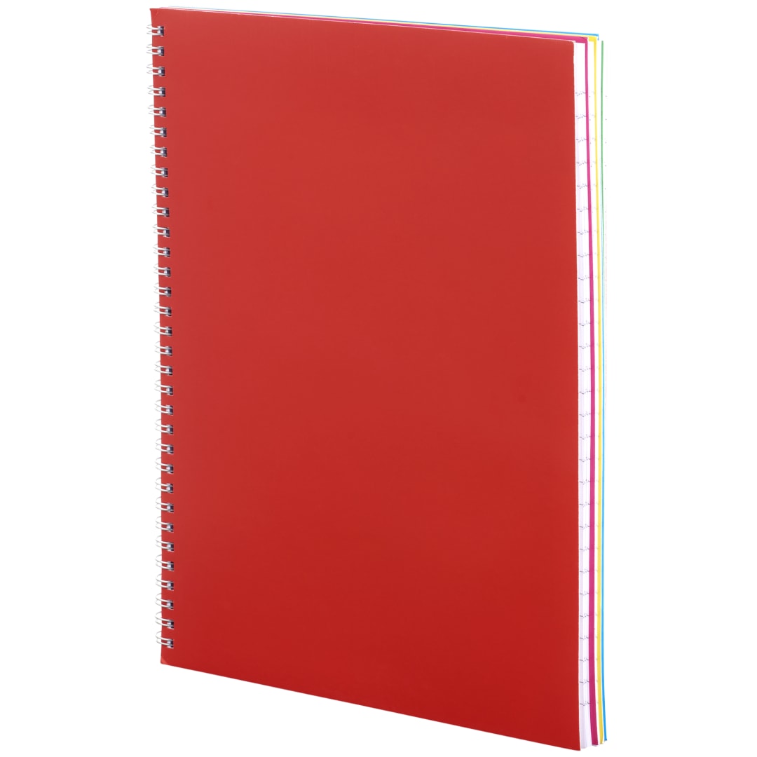 Bullet FSC&#174; Mix 8.5&quot; x 11&quot; Remark 5-subject Notebook - SM-5272 Red
