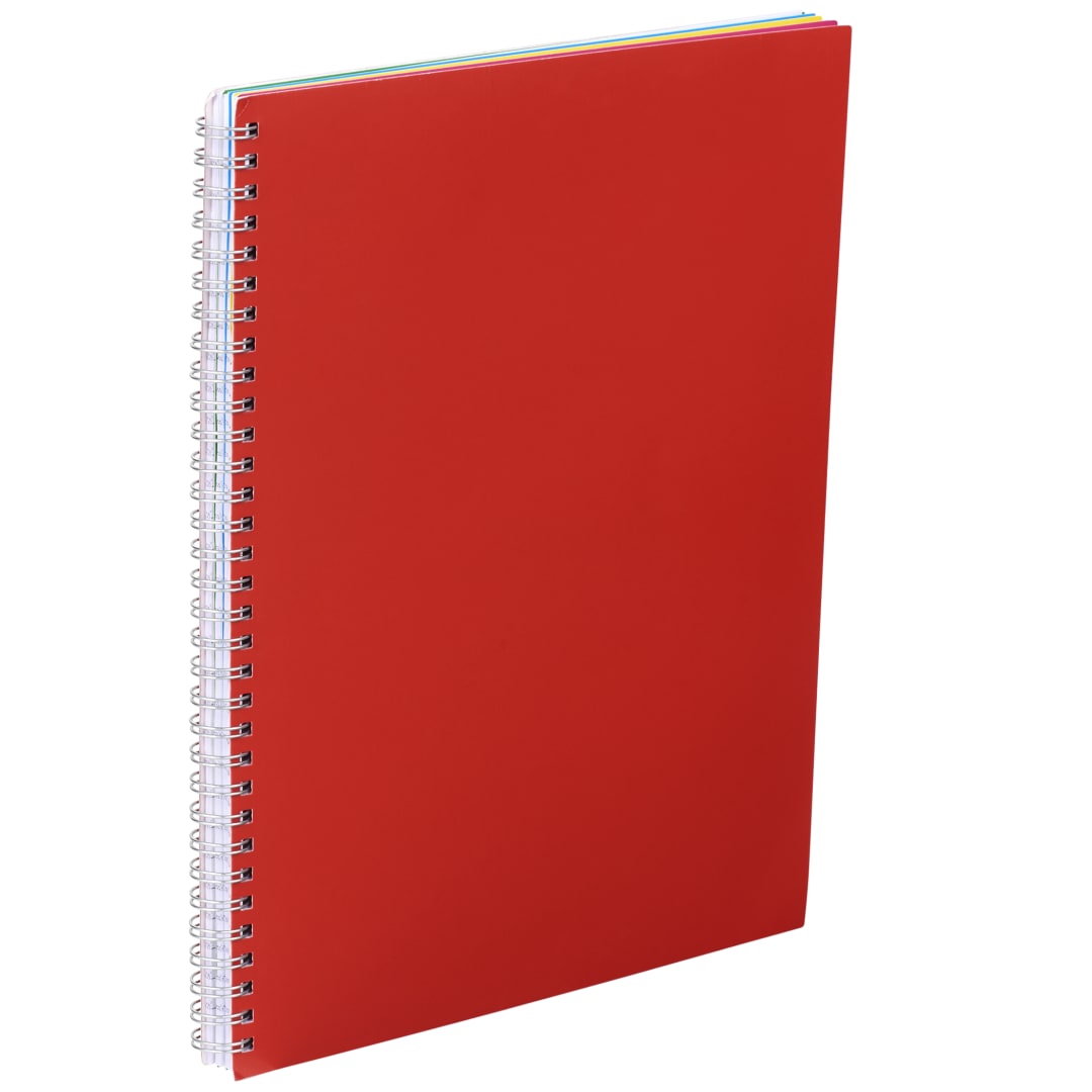 Bullet FSC&#174; Mix 8.5&quot; x 11&quot; Remark 5-subject Notebook - SM-5272 Red
