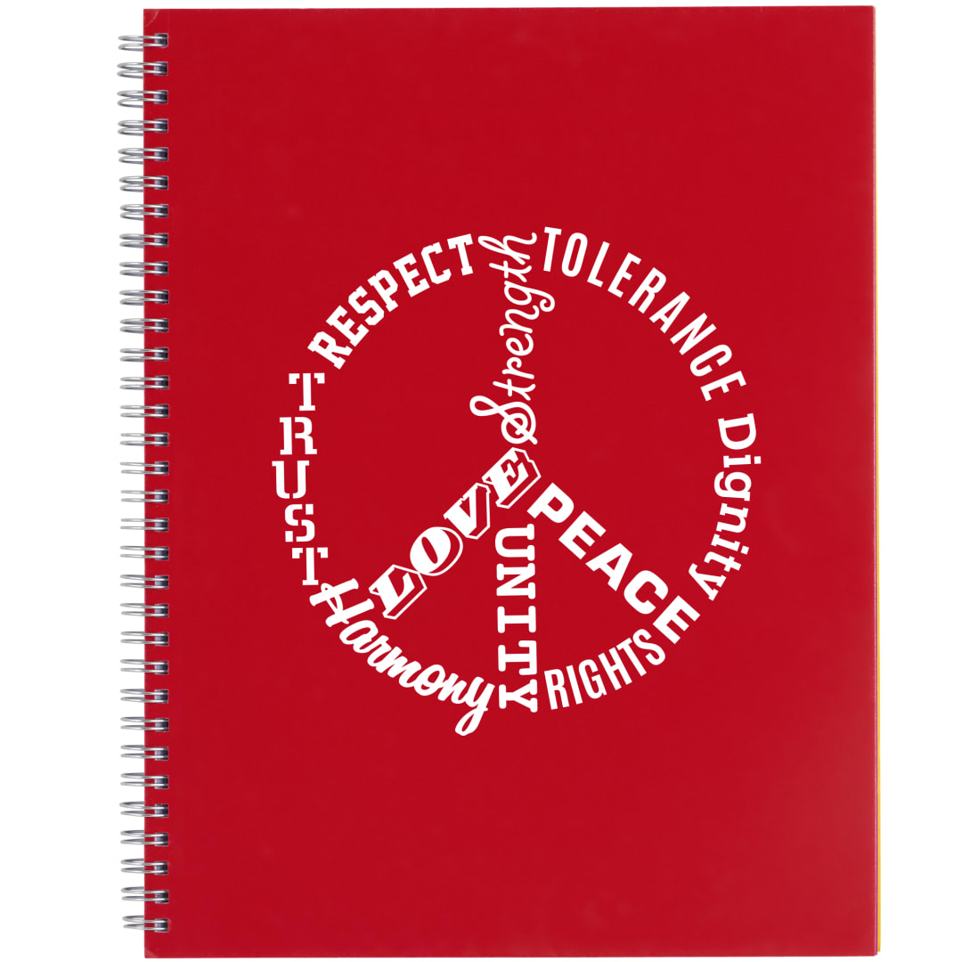 Bullet FSC&#174; Mix 8.5&quot; x 11&quot; Remark 5-subject Notebook - SM-5272 Red