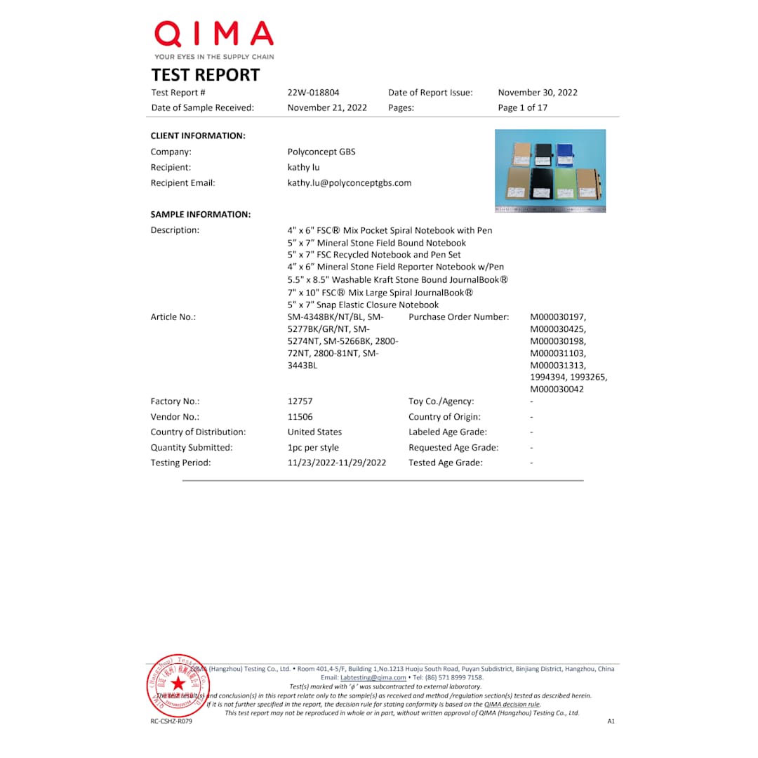 Bullet 5” x 7” Mineral Stone Field Bound Notebook - SM-5277 Black