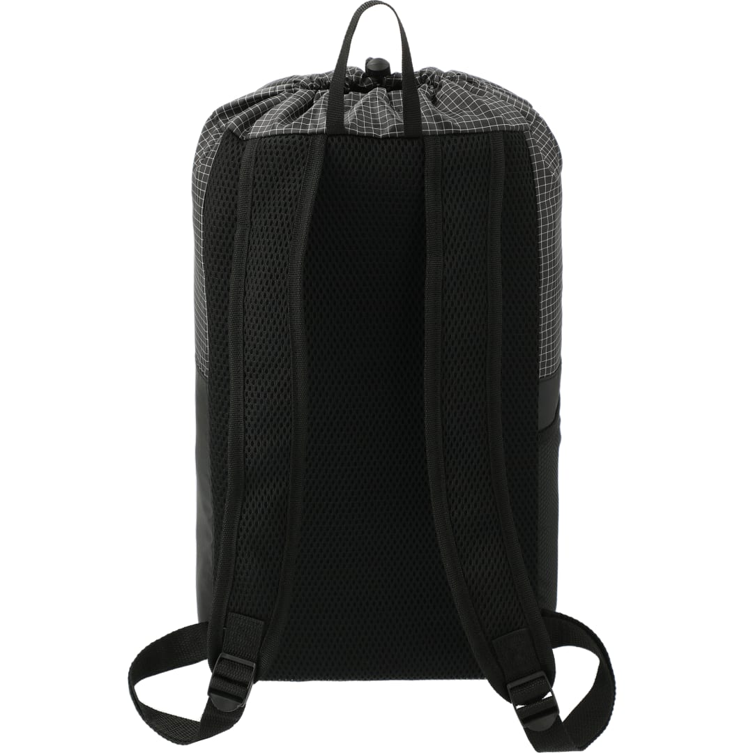Grid 14L Drawstring Backpack - SM-5928 Black