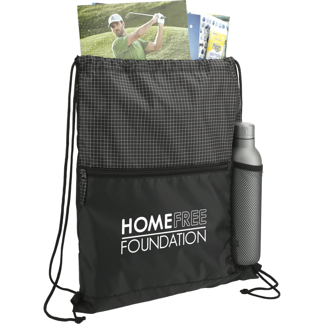 Grid Drawstring - SM-5929 Black