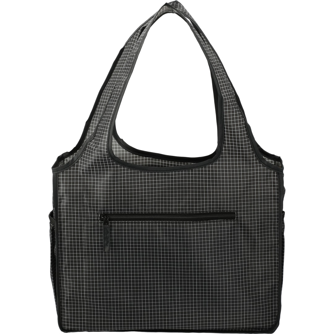 Grid Bungalow Tote - SM-5942 Black