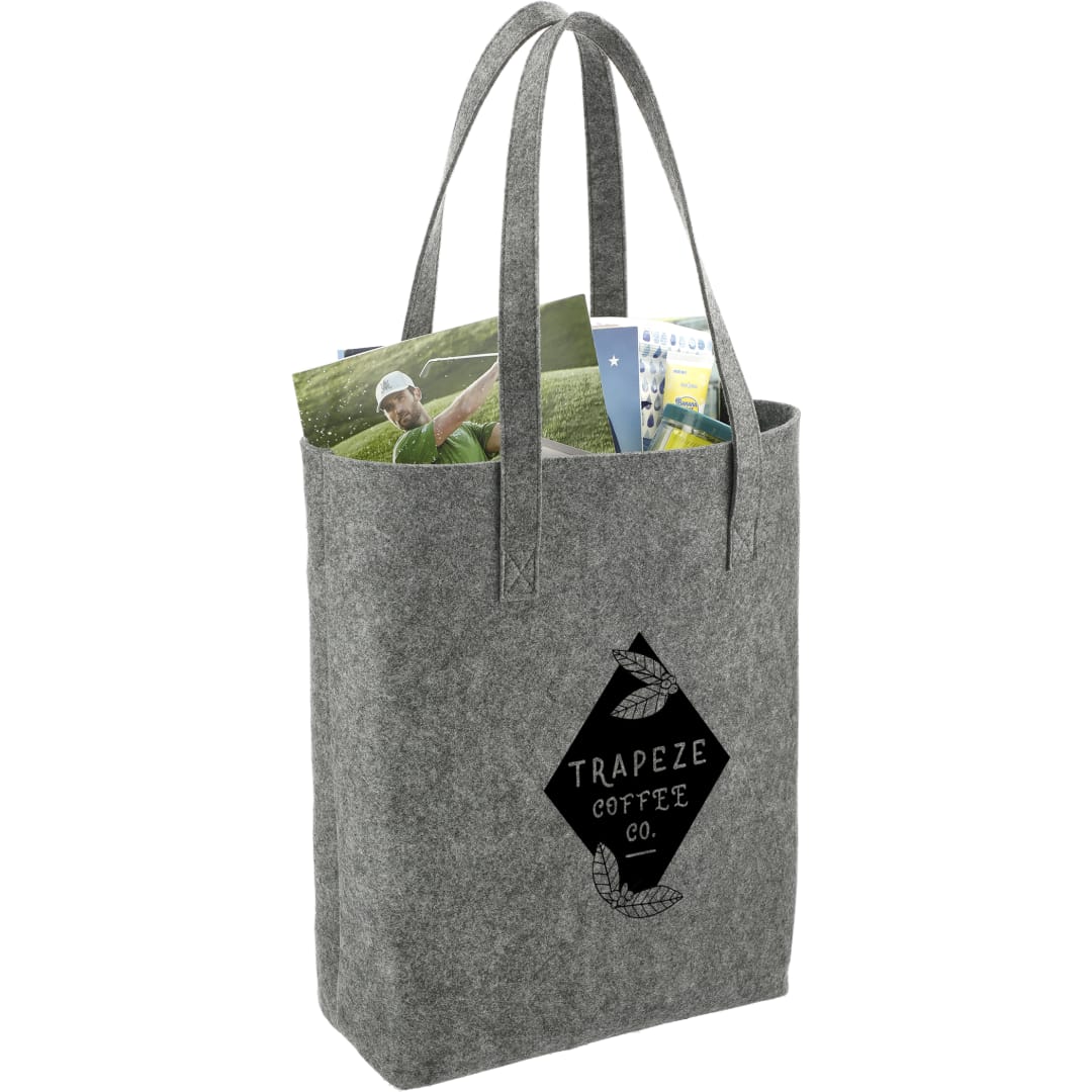 Recycled Felt Shopper Tote - SM-5945 Gray
