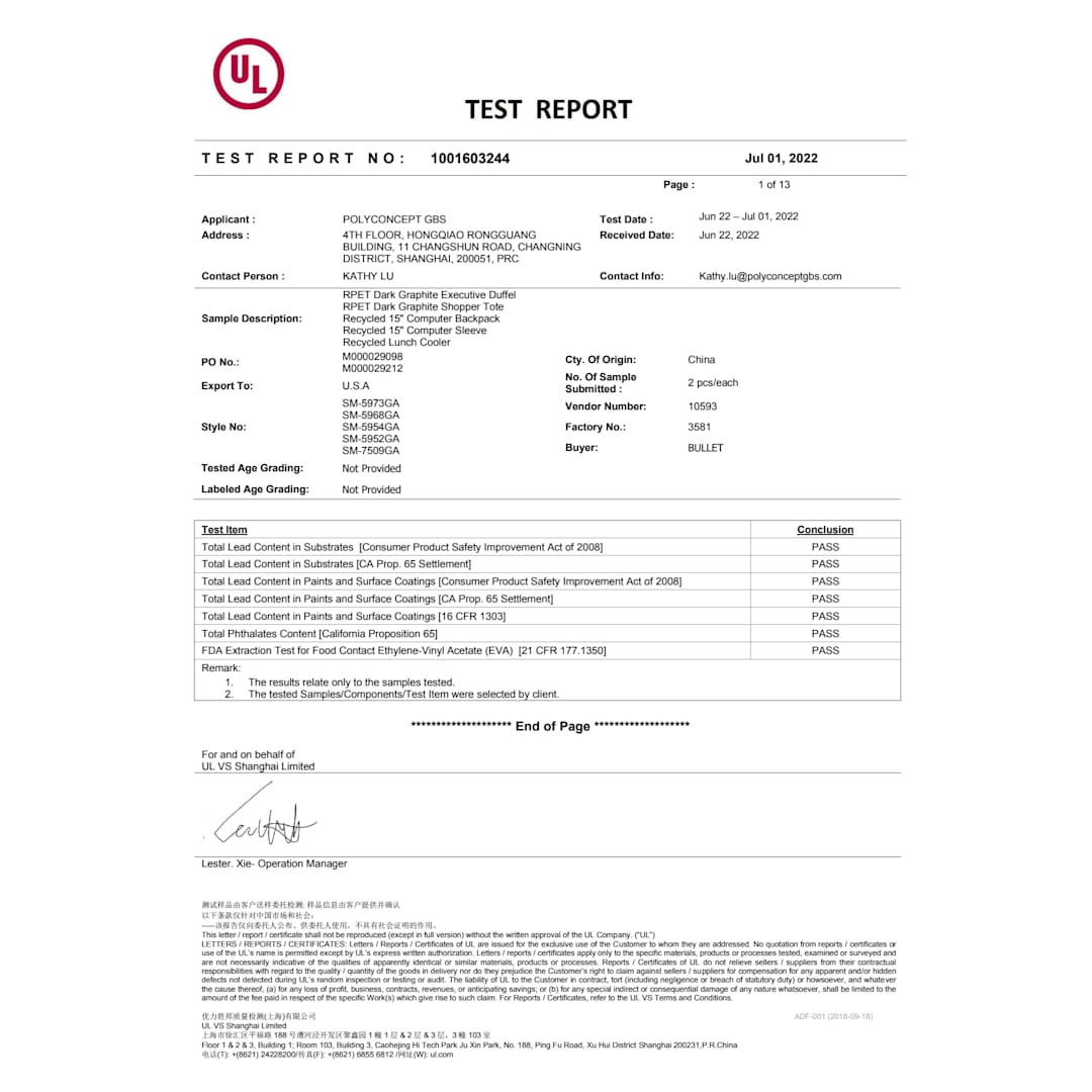 Vila Recycled 15" Computer Backpack - SM-5954 Blue
