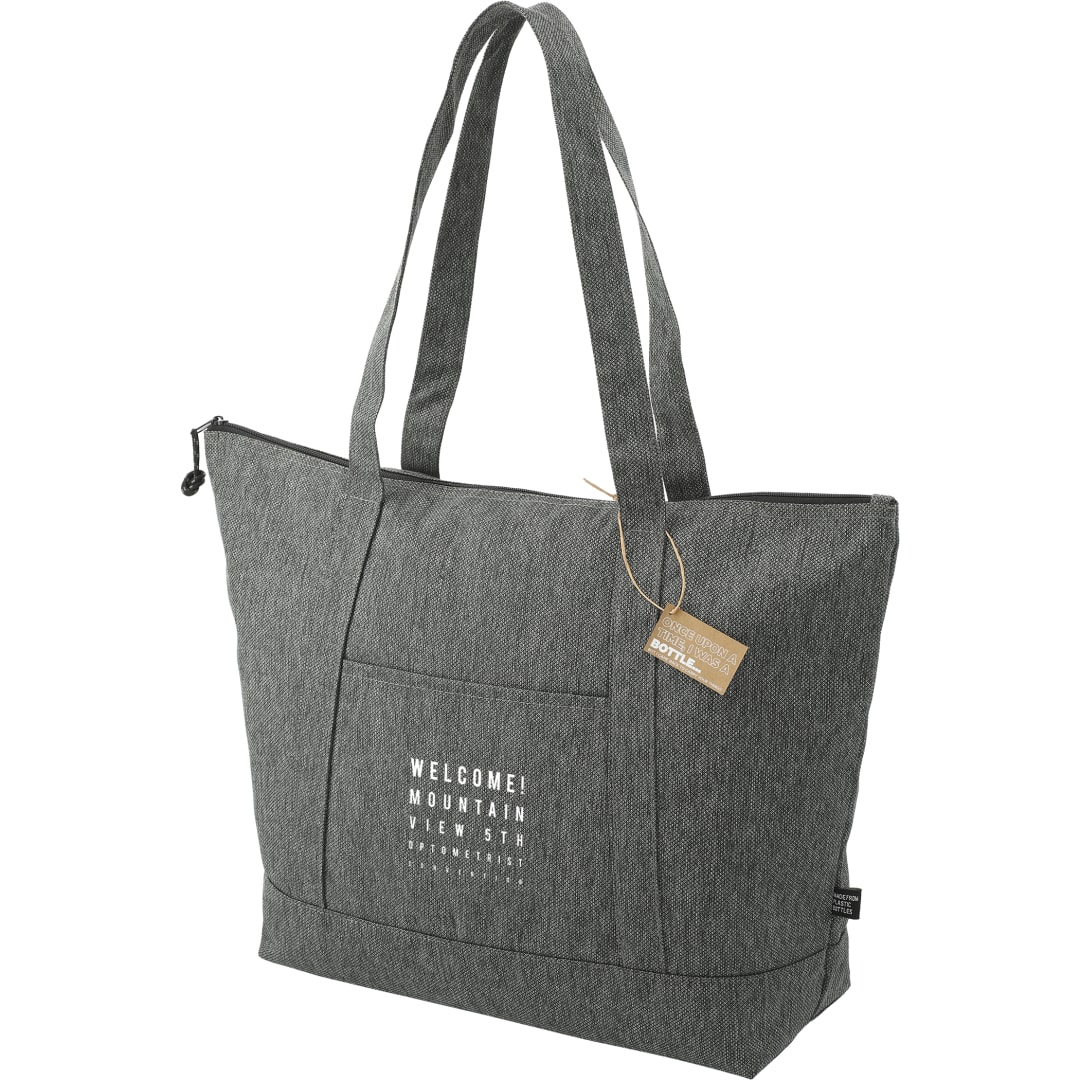 Vila Recycled Zippered Tote - SM-5969 Gray