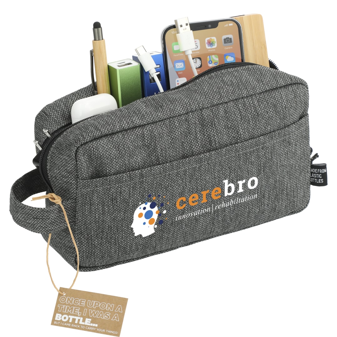Bullet Vila Recycled Dopp Kit Pouch - SM-5975 Gray
