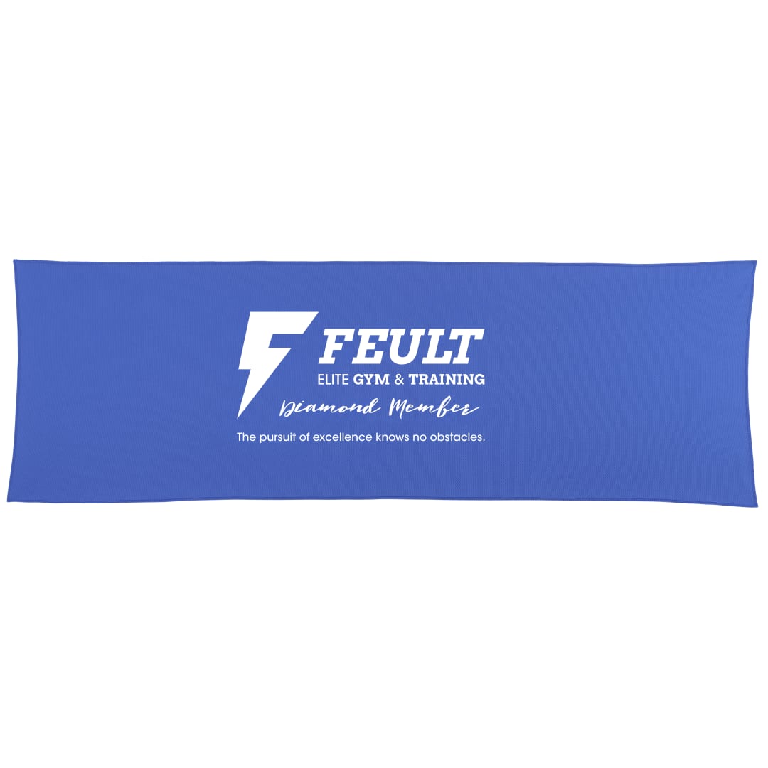 Recycled PET Eco Cooling Fitness Towel - SM-5986 Blue