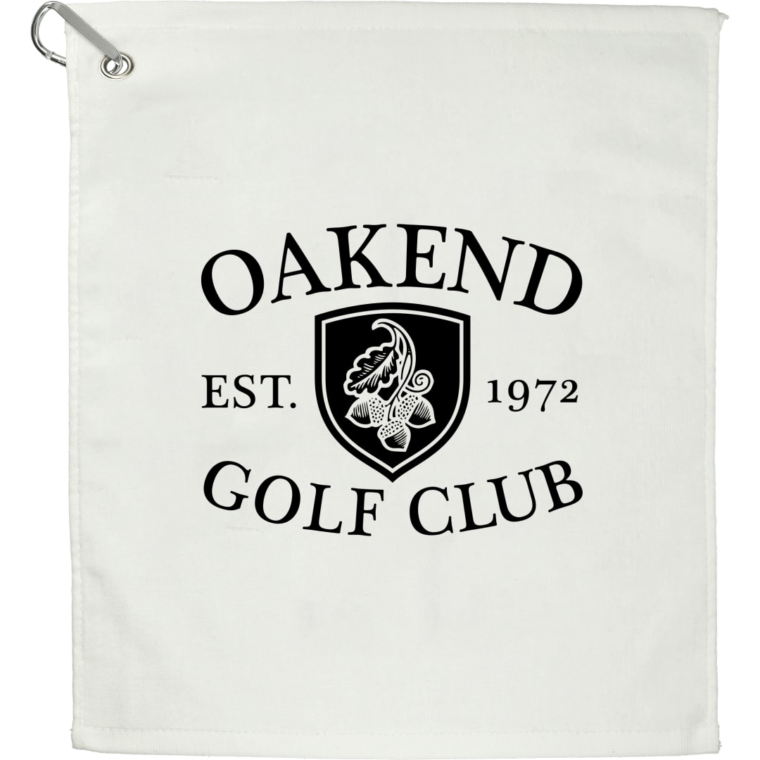 1.3 lb./doz. 18x15in Terry Golf Towel - SM-5987 White