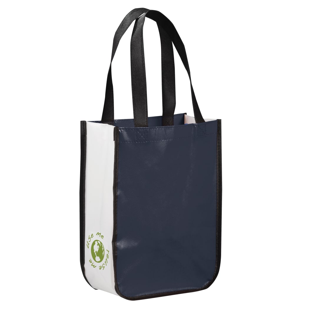Gloss Laminated Non-Woven Gift Tote - SM-5994 Blue