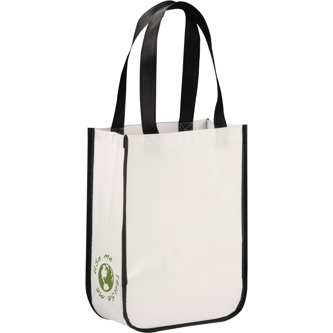 Bullet Gloss Laminated Non-Woven Gift Tote - SM-5994 White