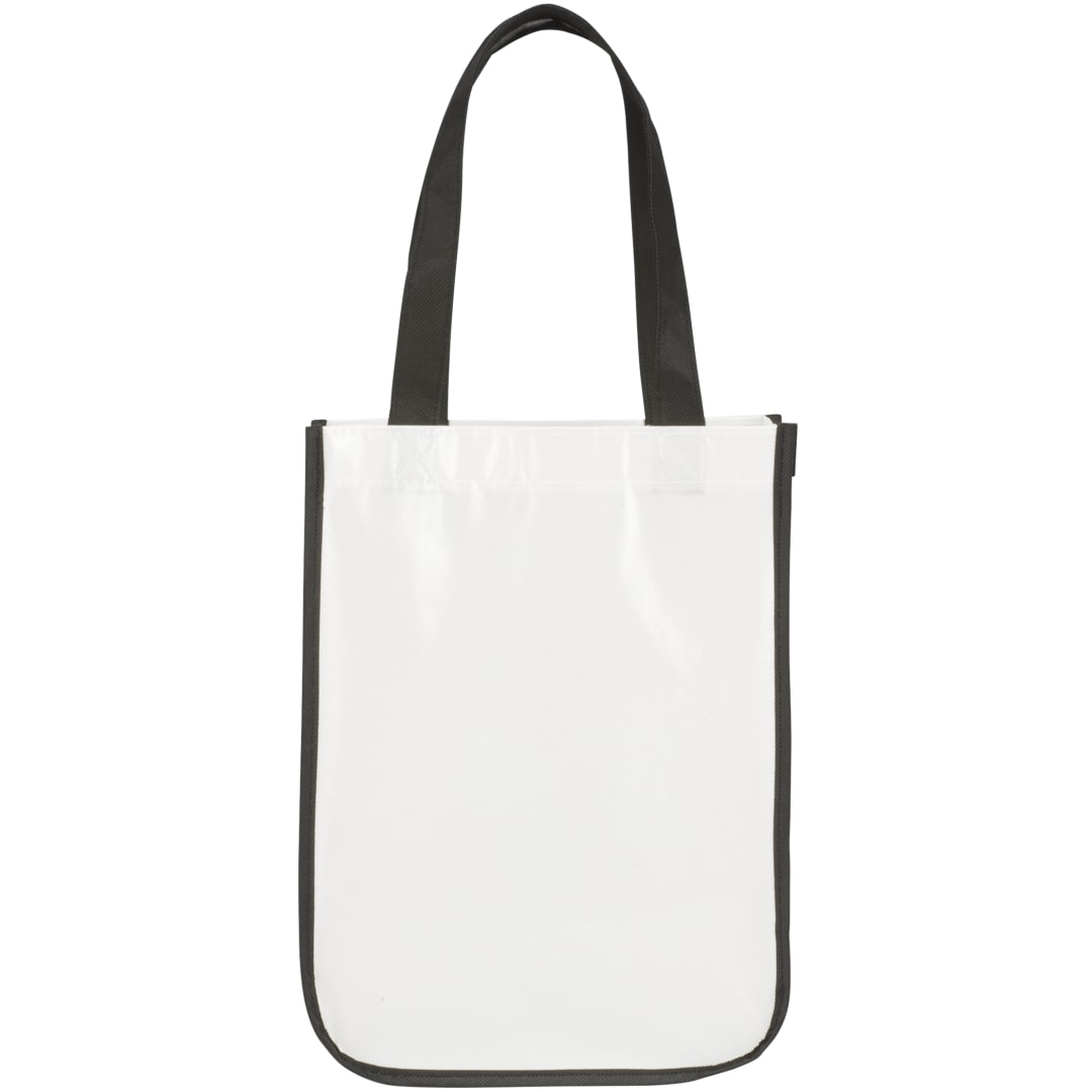 Bullet Gloss Laminated Non-Woven Gift Tote - SM-5994 White