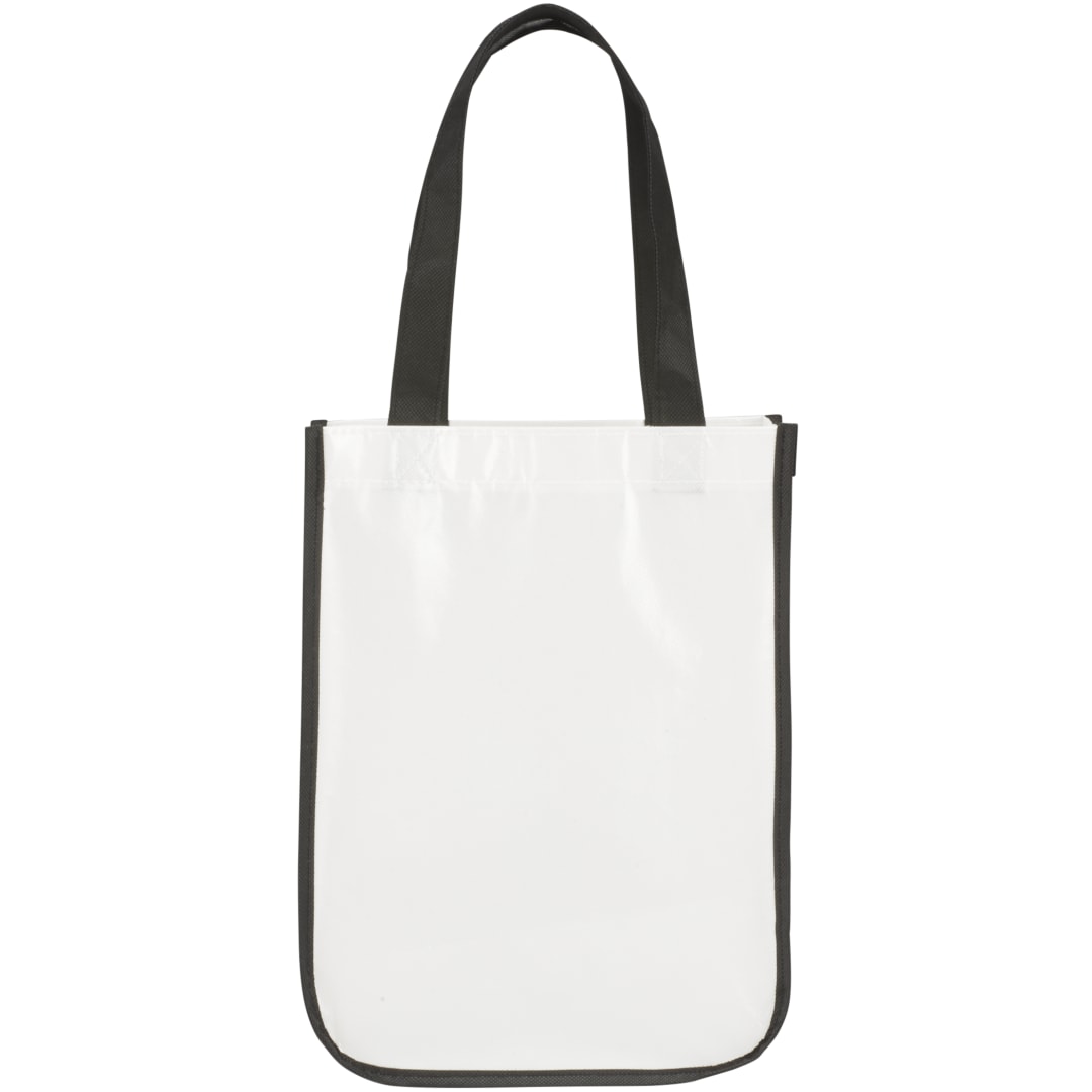 Bullet Gloss Laminated Non-Woven Gift Tote - SM-5994 White