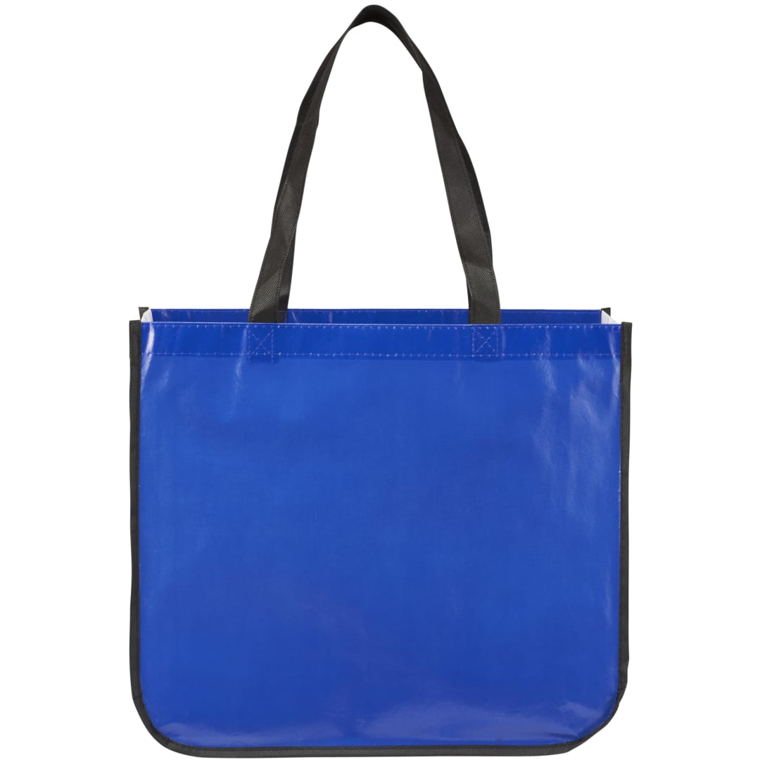 Gloss Laminated Non-Woven Shopper Tote - SM-5995 Blue