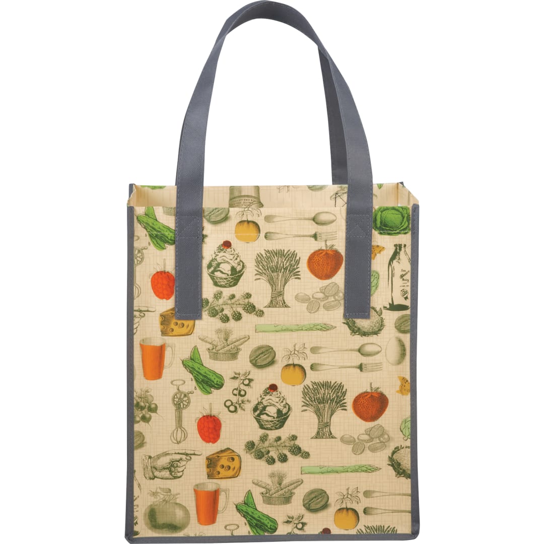  Big Grocery Vintage Laminated Non-Woven Tote - SM-5997