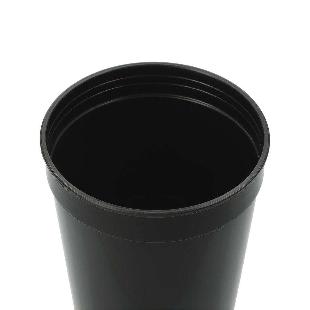 Solid 12oz Stadium Cup - SM-6011 Black