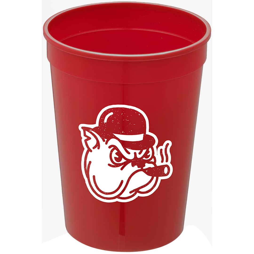 Solid 12oz Stadium Cup - SM-6011 Red