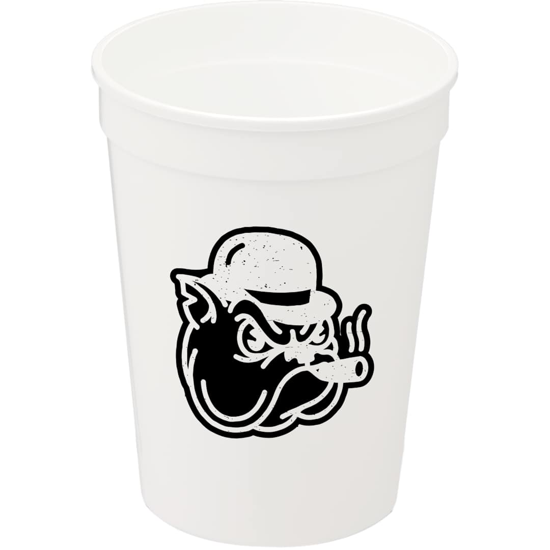 Bullet Solid 12oz Stadium Cup - SM-6011 Clear