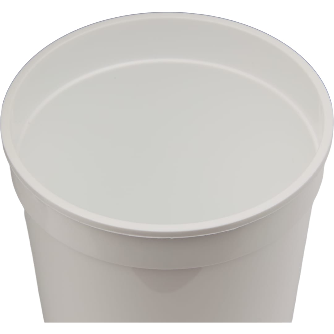 Bullet Solid 12oz Stadium Cup - SM-6011 White