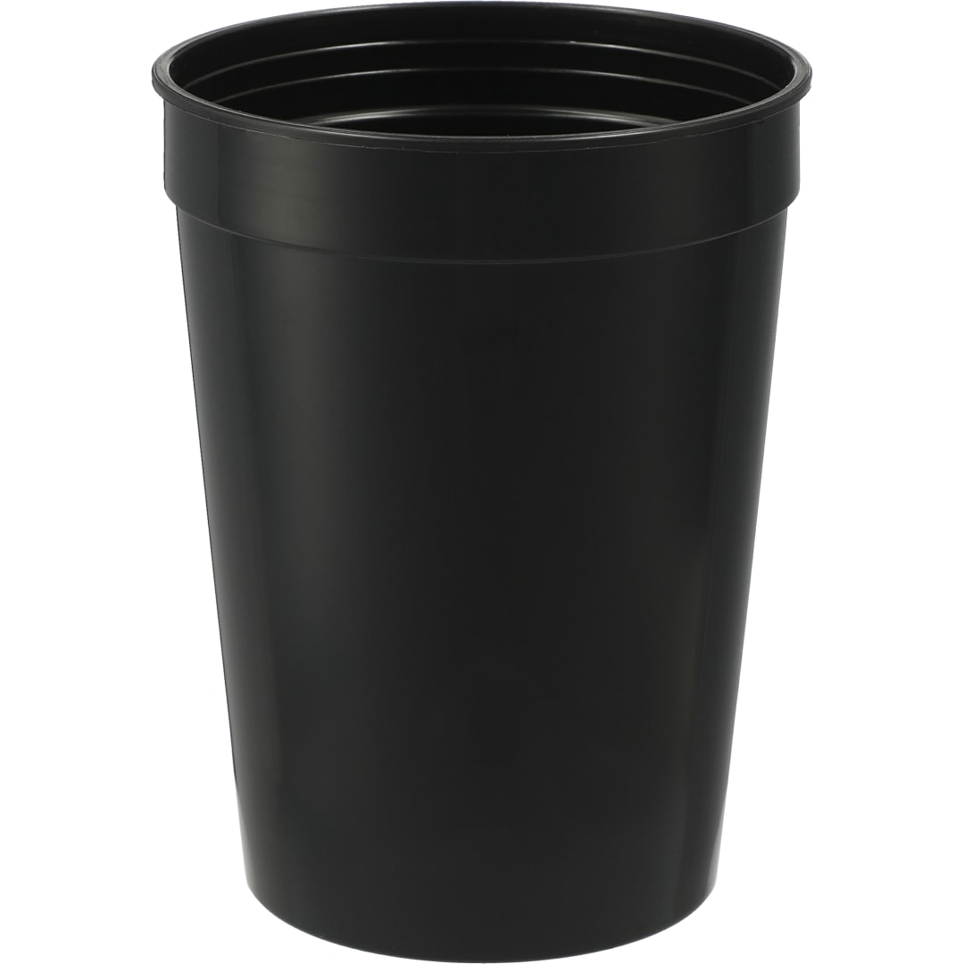 Solid 12oz Stadium Cup - SM-6011 Black