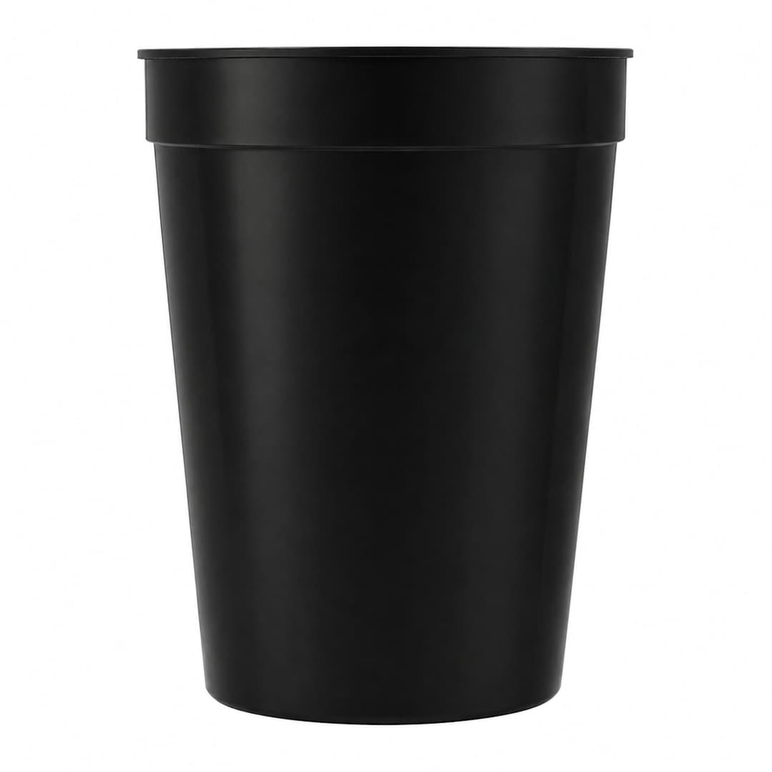 Solid 12oz Stadium Cup - SM-6011 Black