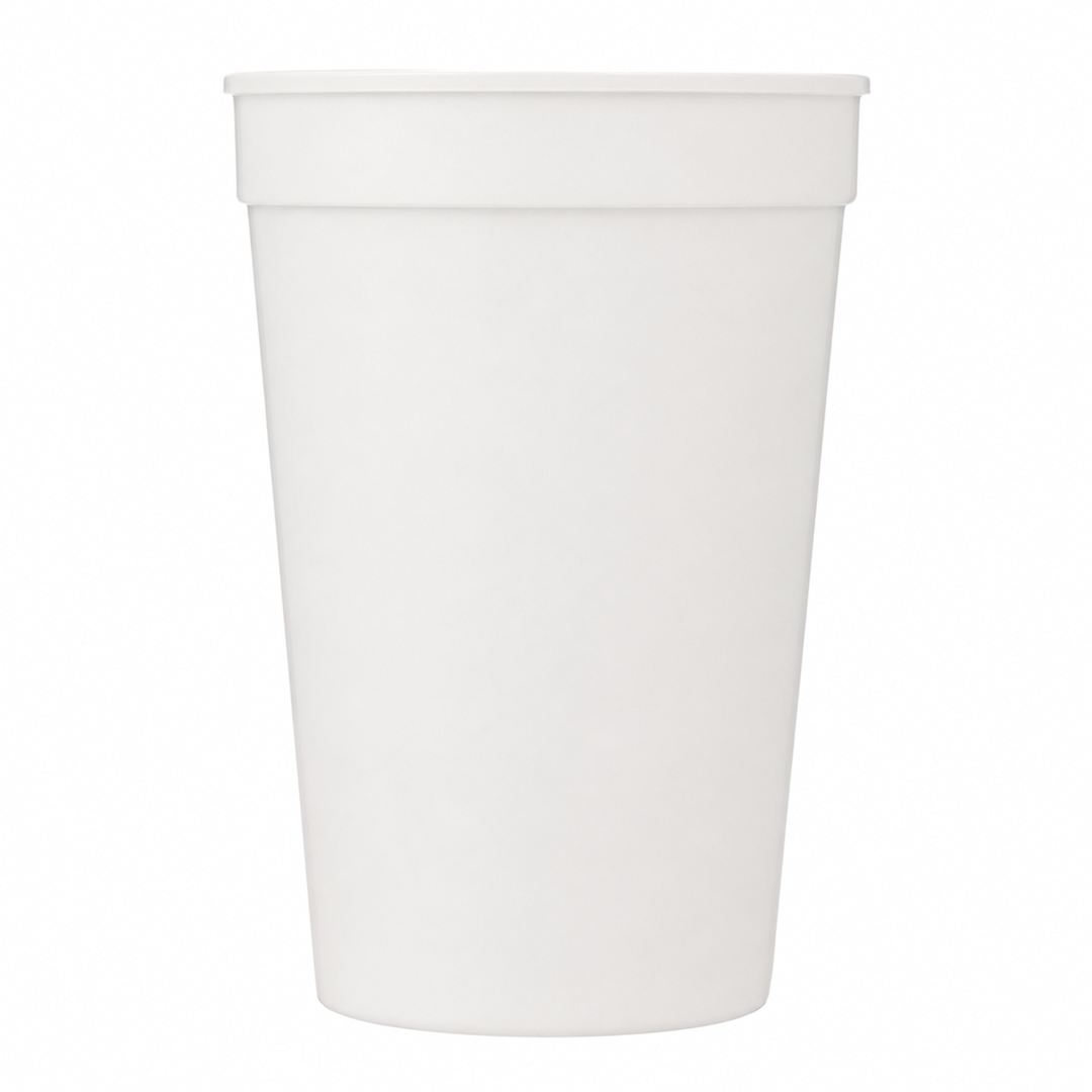 Solid 12oz Stadium Cup - SM-6011 White