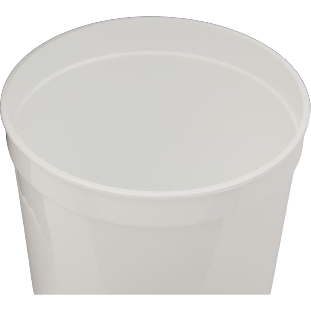 Solid 16oz Stadium Cup - SM-6012 White
