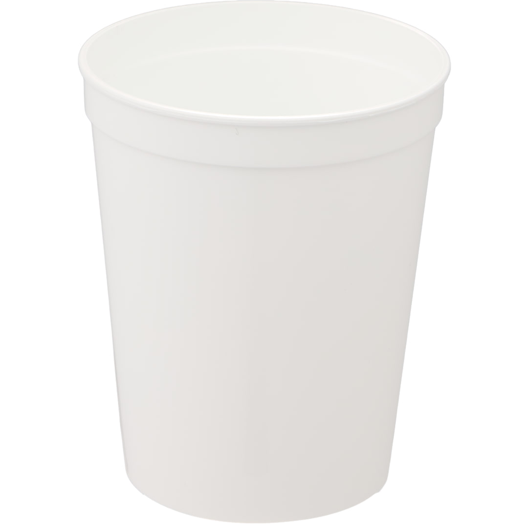 Solid 16oz Stadium Cup - SM-6012 White