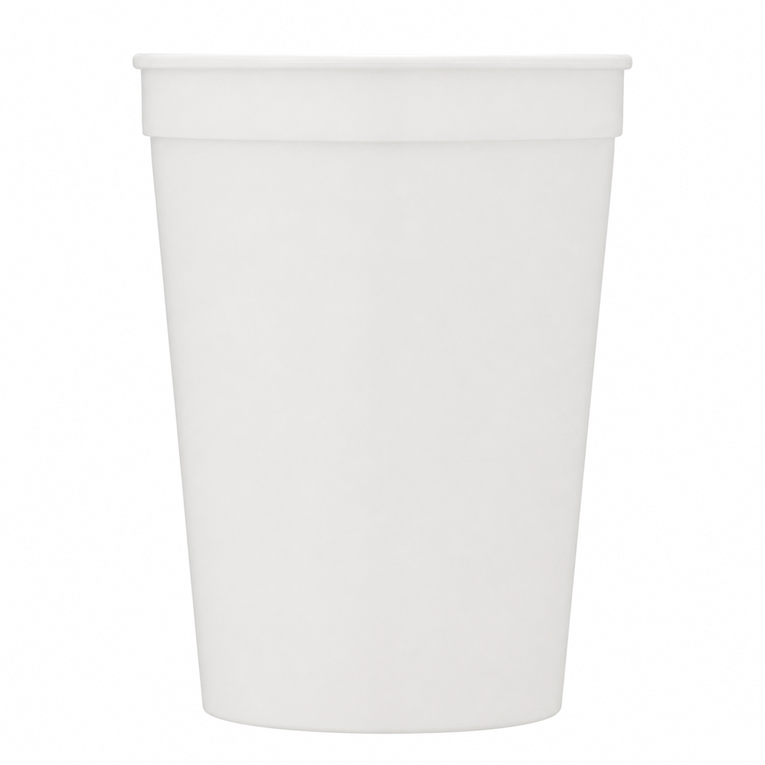 Solid 16oz Stadium Cup - SM-6012 White