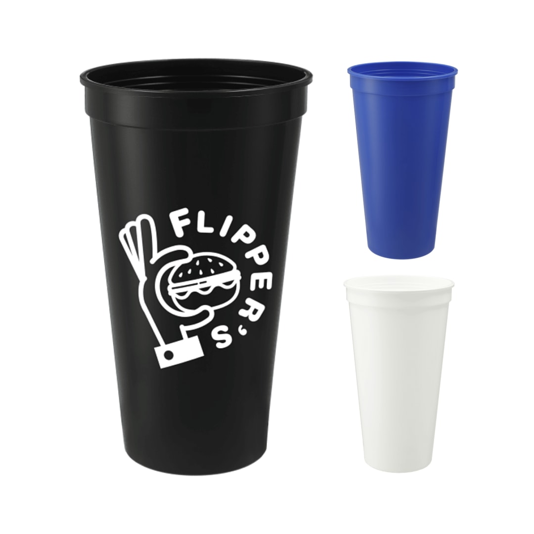 Solid 24oz Stadium Cup - SM-6013 Black
