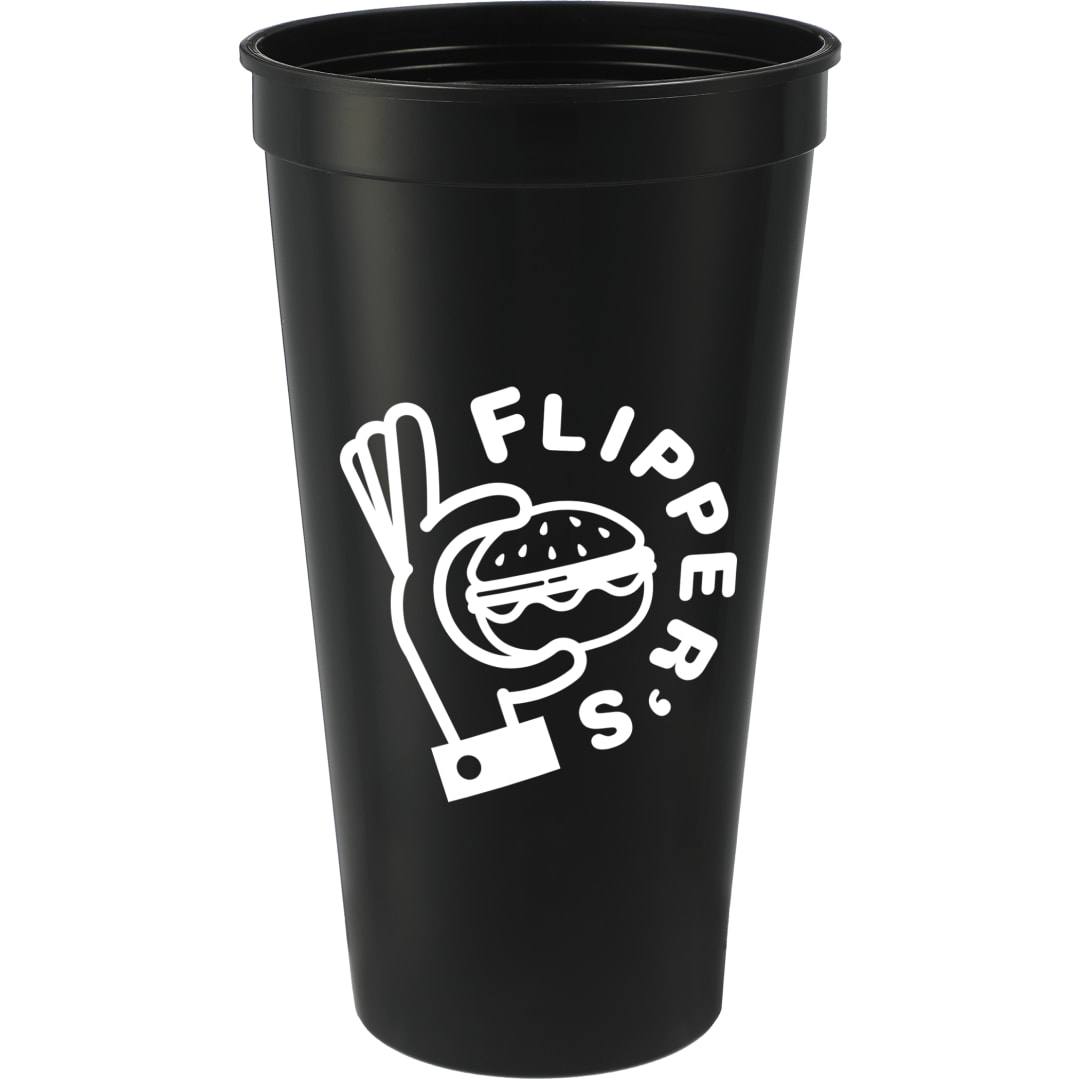 Solid 24oz Stadium Cup - SM-6013 Black