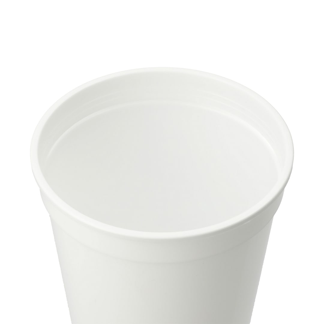 Solid 24oz Stadium Cup - SM-6013 White