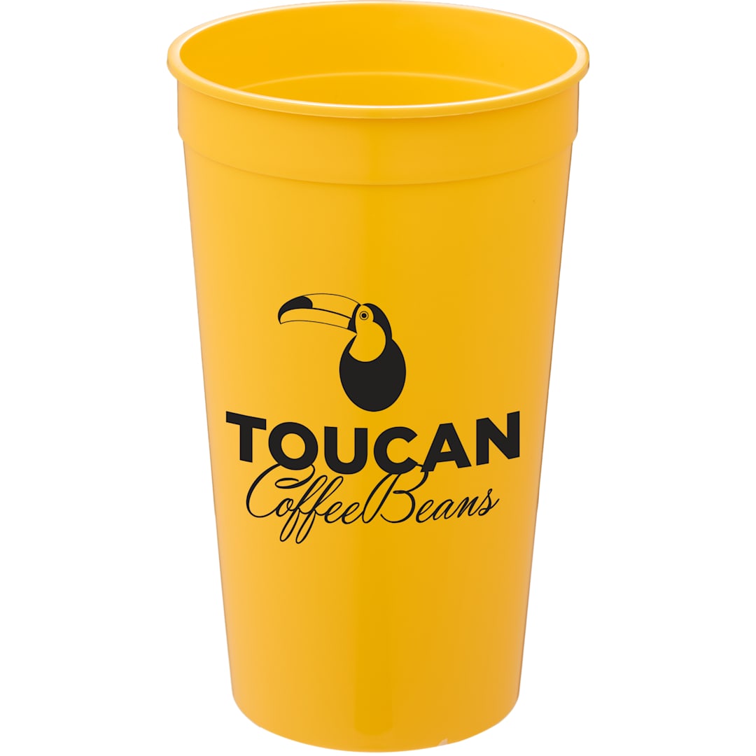 Solid 32oz Stadium Cup - SM-6014 Yellow