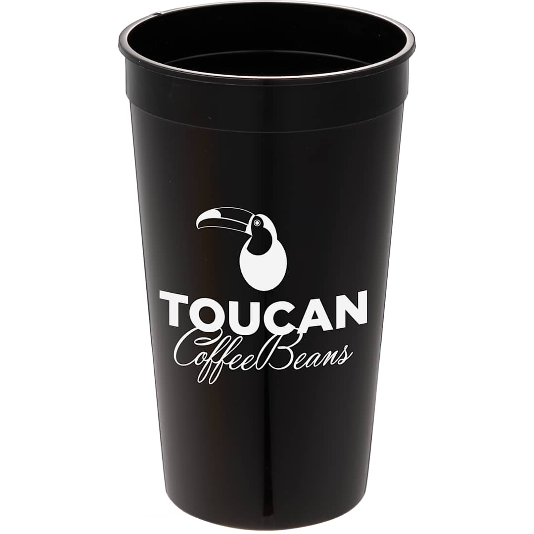 Bullet Solid 32oz Stadium Cup - SM-6014 Black