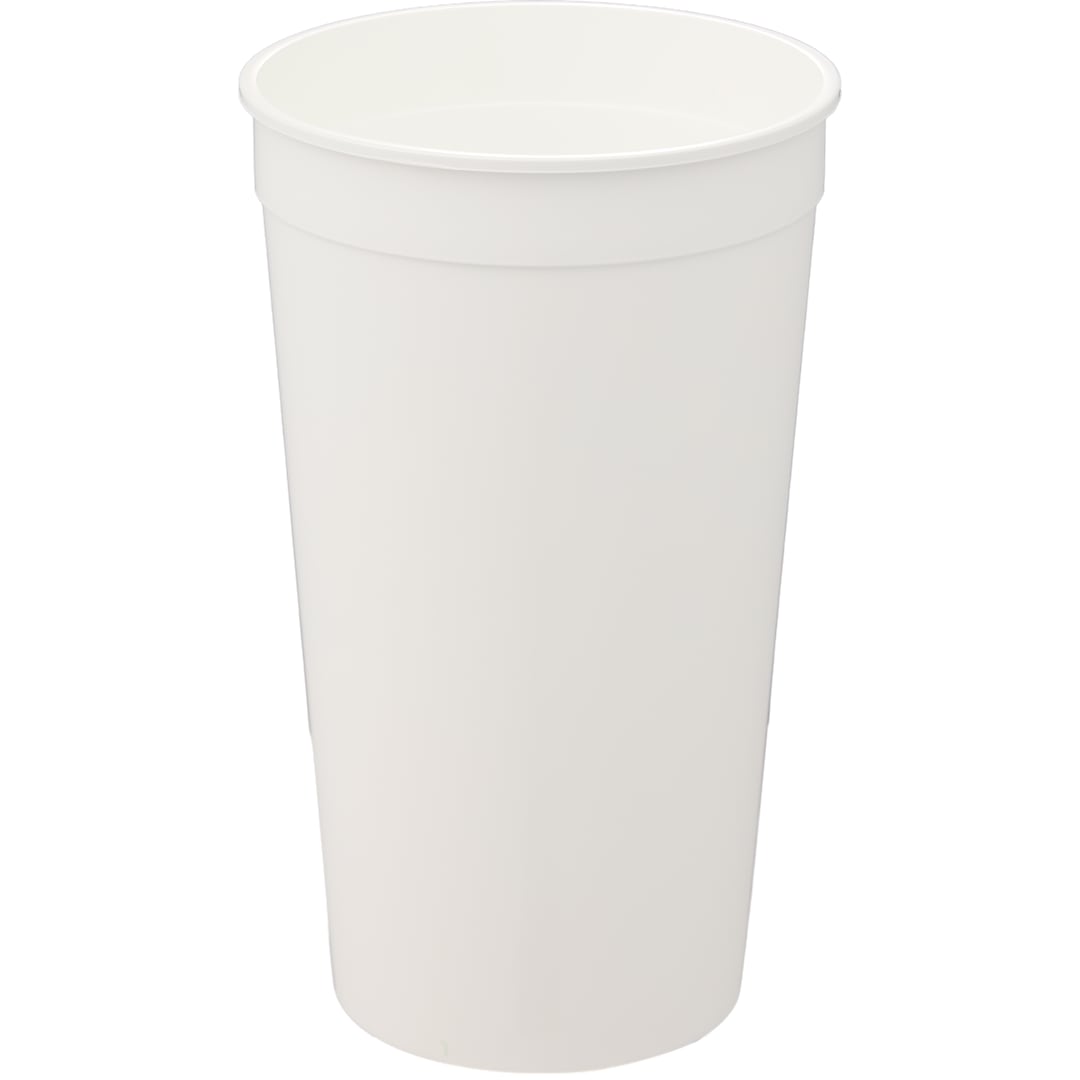 Bullet Solid 32oz Stadium Cup - SM-6014 White