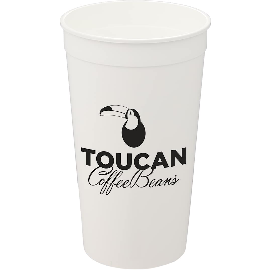 Bullet Solid 32oz Stadium Cup - SM-6014 White